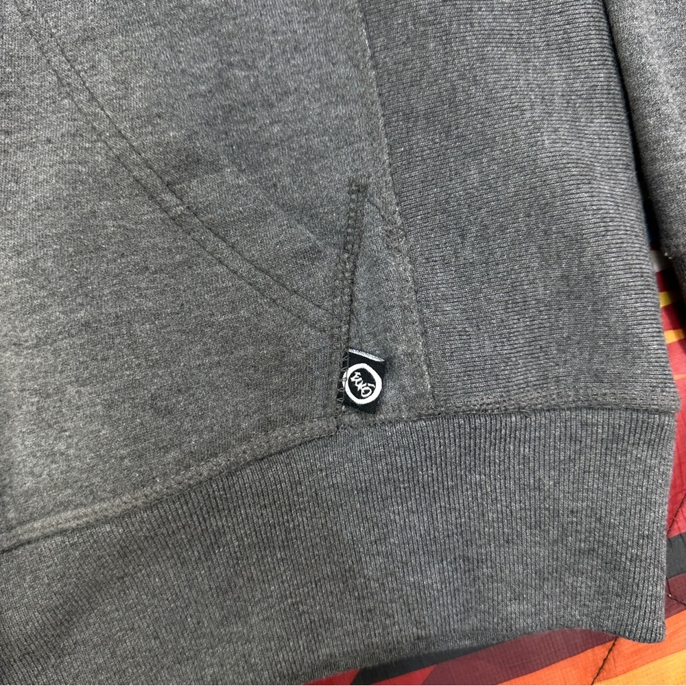 Ecko Unltd Gray Hoodie Full Zip Sweater Rhino Embroidered Grunge Hip Hop Mens XS - Picture 5 of 11